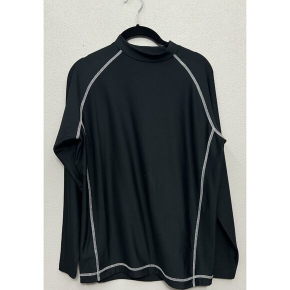 FootJoy Shirt Mens Small Black Thermal Base Layer Golf Long Sleeve Performance - Picture 1 of 6